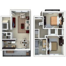 2x1.5 Luxury Townhome 01-3720 floor plan